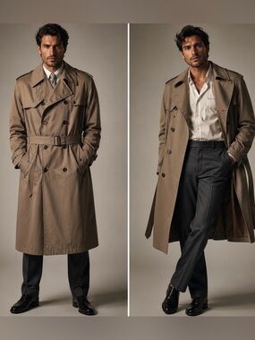 Vintage Christian Dior Le Connaisseur Belted Trench Coat Complete 38L